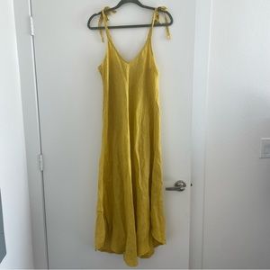 Linen Tie Strap Dress - from Italy